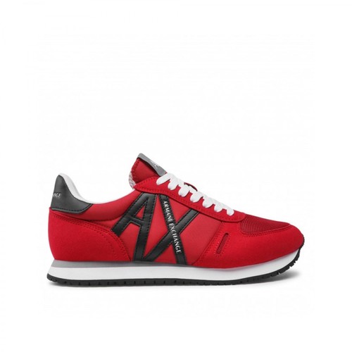 Armani Exchange, Sneakers Czerwony, male, 456.00PLN