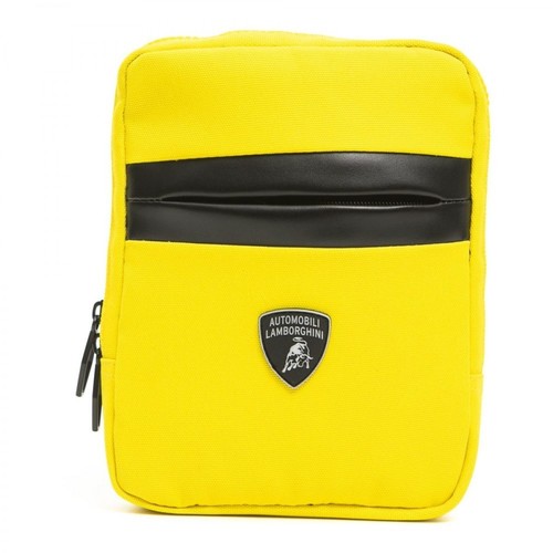 Automobili Lamborghini, Messenger Bag Żółty, male, 283.27PLN
