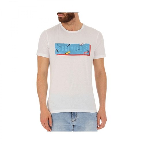 Bikkembergs, T-shirt B6T1035-0001 Biały, male, 228.00PLN