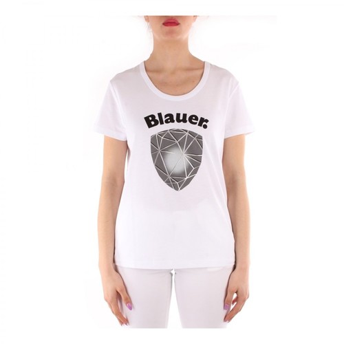 Blauer, 21Sbldh02399 Short sleeve t-shirt Biały, female, 486.00PLN