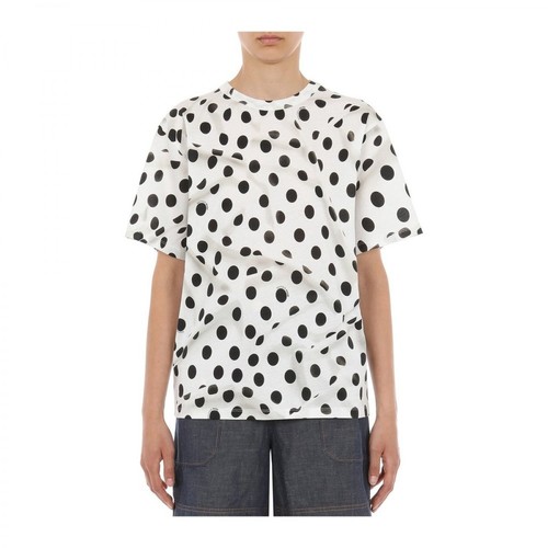 Boutique Moschino, Polka-Dot Print T-shirt Biały, female, 1264.00PLN