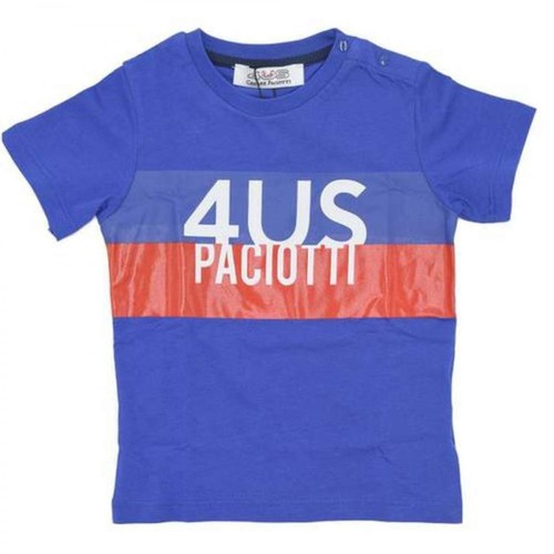Cesare Paciotti 4US, T-shirt Niebieski, male, 176.00PLN