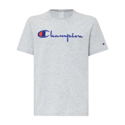 Champion, T-Shirt with Logo Szary, male, 128.00PLN