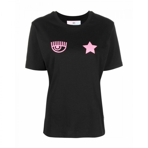 Chiara Ferragni Collection, T-shirt Czarny, female, 215.00PLN