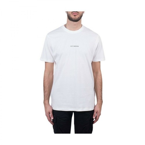 C.p. Company, T-shirt Biały, male, 497.00PLN