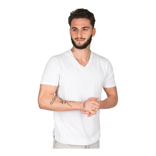 Daniele Fiesoli, T-Shirt Scollo Biały, male, 274.00PLN
