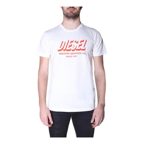 Diesel, T-shirt Biały, male, 229.00PLN