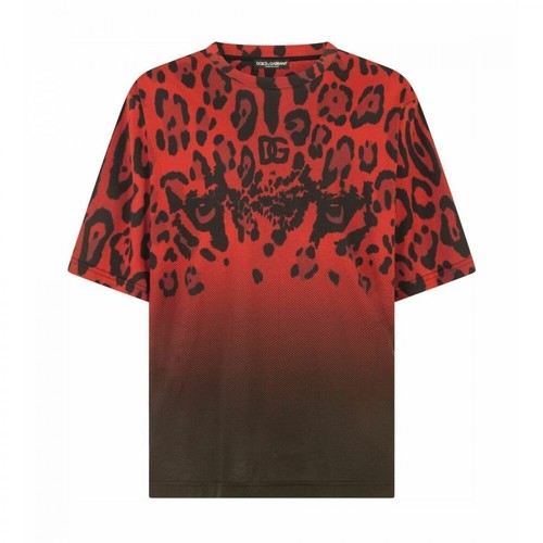 Dolce & Gabbana, T-shirt Czerwony, male, 2714.00PLN