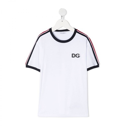 Dolce & Gabbana, T-Shirt giro Biały, male, 840.16PLN