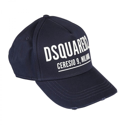 Dsquared2, Logo-Print Baseball Cap Niebieski, male, 730.00PLN