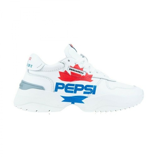 Dsquared2, Pepsi Sneakers Biały, female, 1432.00PLN