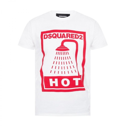 Dsquared2, T-shirt z nadrukiem Biały, male, 793.00PLN