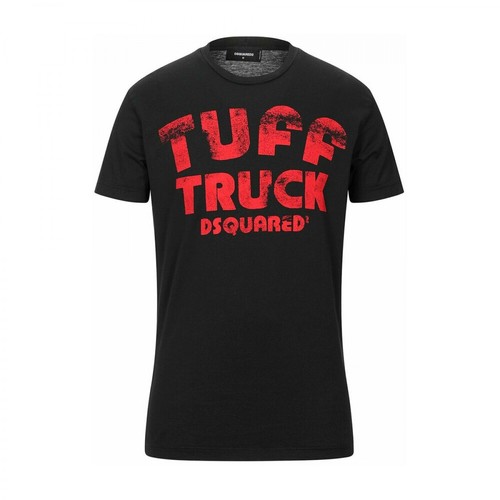 Dsquared2, Tuff Truck T-shirt Czarny, male, 589.00PLN