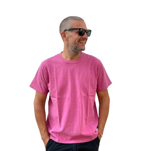 Edwin, T-Shirt Maruwa Bo Tan Różowy, male, 410.00PLN