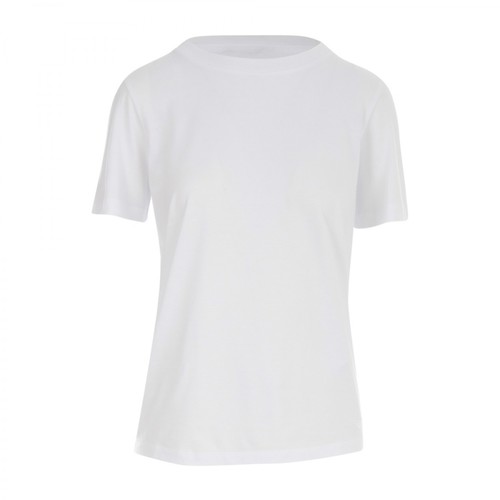 Emporio Armani, Crew Neck S/S Logo T-Shirt Biały, female, 466.00PLN