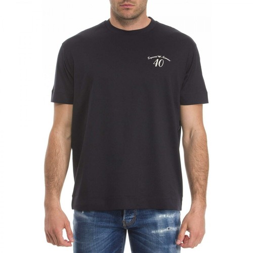 Emporio Armani, T-Shirt Czarny, male, 607.00PLN