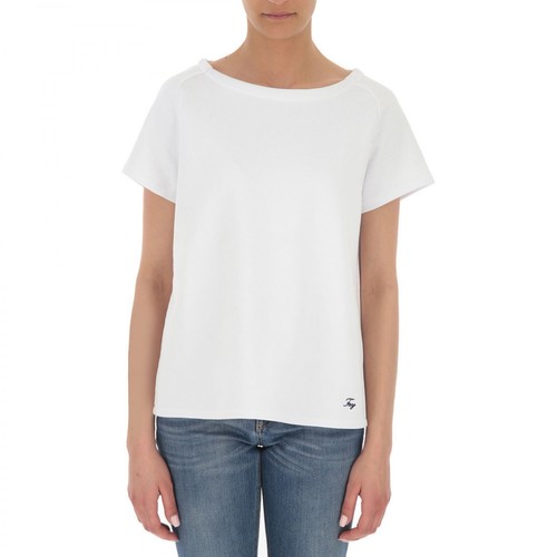 Fay, Short sleeve T-shirt Biały, female, 656.80PLN
