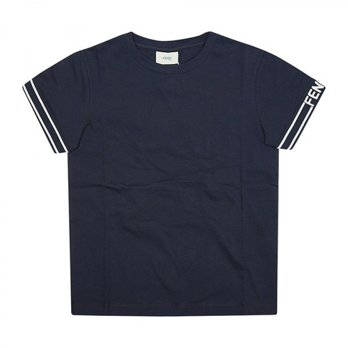 Fendi, T-shirt Niebieski, male, 1112.00PLN