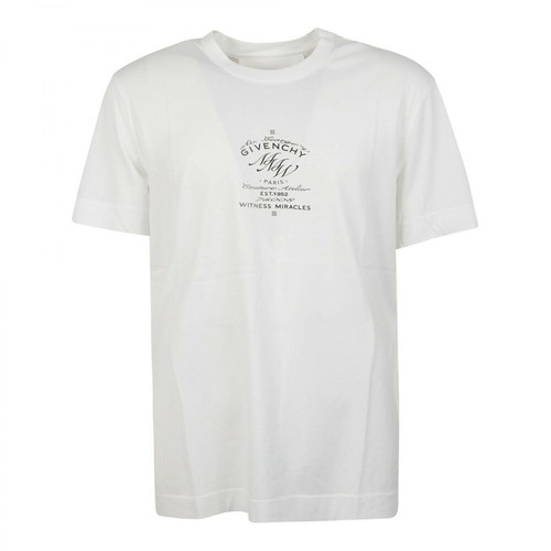 Givenchy, Logo T-Shirt Biały, male, 1779.00PLN