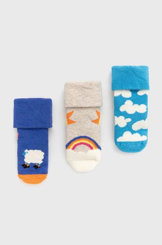 Happy Socks - Skarpetki dziecięce Over The Clouds Terry (3-Pack) 49.99PLN