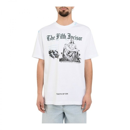 IHS, Te01_100 T-shirt maniche corte Biały, male, 320.00PLN