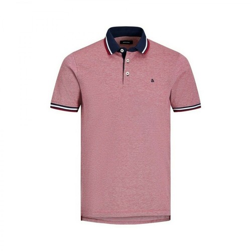 Jack & Jones, Polo T-Shirt Różowy, male, 166.00PLN