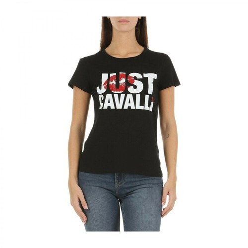 Just Cavalli, T-shirt Czarny, female, 411.00PLN