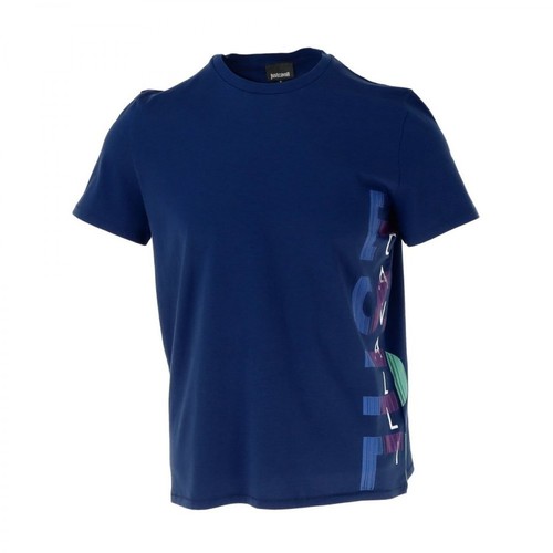 Just Cavalli, T-shirt Niebieski, male, 295.07PLN