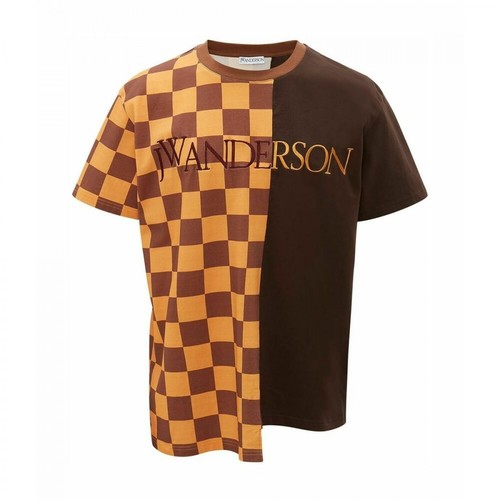 JW Anderson, Jt0030Pg0482202 Cotton T-Shirt Pomarańczowy, male, 1327.00PLN