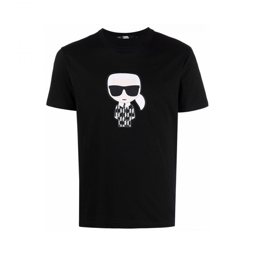 Karl Lagerfeld, Ikonik T-shirt Czarny, female, 452.00PLN