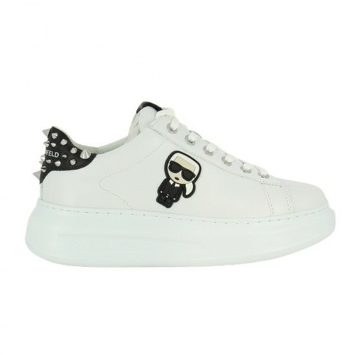 Karl Lagerfeld, Sneakers kapri ikonic stud Biały, male, 976.35PLN
