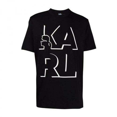 Karl Lagerfeld, T-Shirt Czarny, male, 280.00PLN