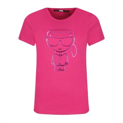 Karl Lagerfeld, T-shirt Różowy, female, 427.00PLN