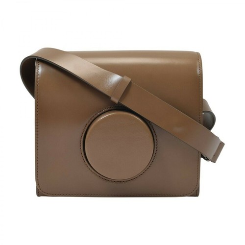 Lemaire, Camera Bag in Leather Brązowy, female, 4312.05PLN