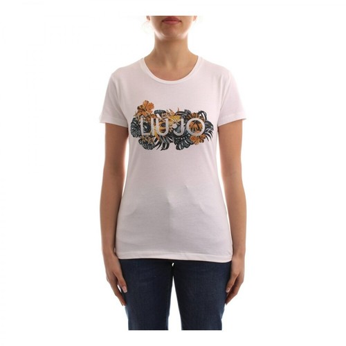 Liu Jo, Wa2421J5923 T-shirt Biały, female, 432.00PLN