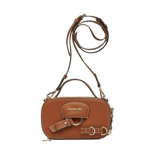 Love Moschino, Shoulder Hand Bag Brązowy, female, 705.00PLN