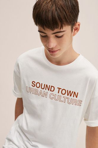 Mango Kids t-shirt bawełniany dziecięcy Sound 59.99PLN