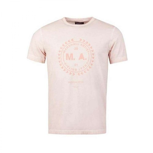 Ma.strum, Artist Garment Dyed T-shirt Różowy, male, 165.00PLN
