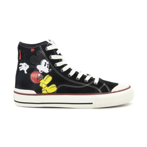 MOA - Master OF Arts, High TOP Mickey Mouse Sneakers Czarny, female, 482.00PLN