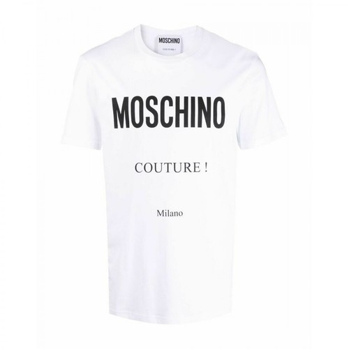Moschino, A071952401001 T-Shirt Biały, male, 753.00PLN