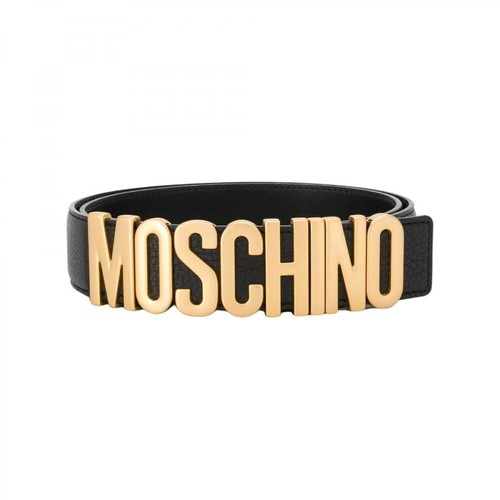 Moschino, ceinture à boucle logo Czarny, female, 521.00PLN