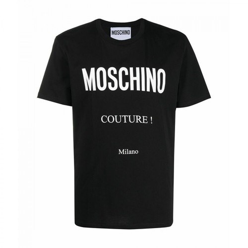 Moschino, Olo T-shirt Czarny, male, 678.00PLN