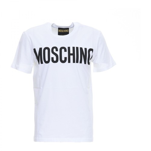 Moschino, T-Shirt Biały, male, 551.63PLN