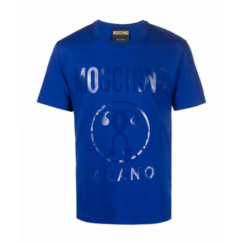 Moschino, T-shirt Niebieski, male, 684.00PLN