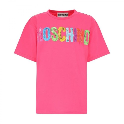 Moschino, T-Shirt Różowy, female, 950.00PLN