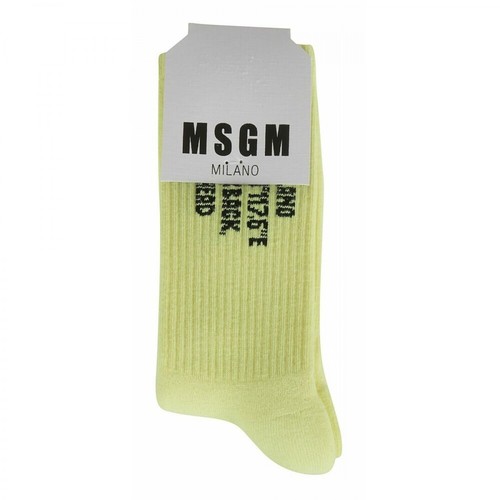 Msgm, Socks Żółty, male, 175.10PLN