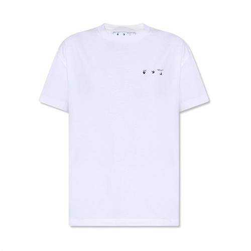 Off White, Printed T-shirt Biały, female, 894.00PLN