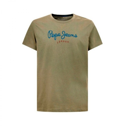Pepe Jeans, Eggo - T-Shirt Zielony, male, 96.45PLN
