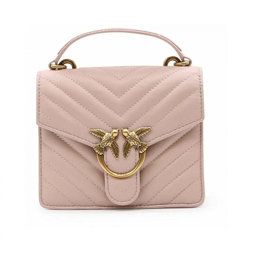 Pinko, Mini Love Bag Top Handle Różowy, female, 1047.00PLN
