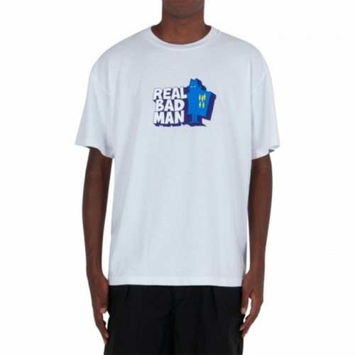Real Bad Man, Front Hitter t-shirt Biały, male, 193.80PLN